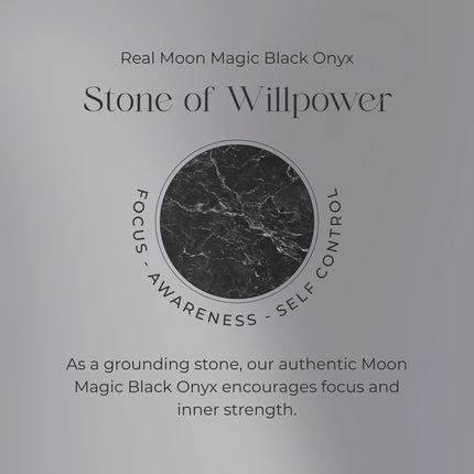 Moonstone Black Onyx Ring - Phantasia