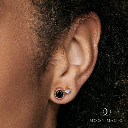 Black Onyx Earrings - Polaris
