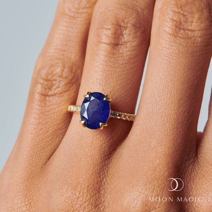 Blue Sapphire Ring - Harlow
