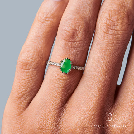 Green Jade Ring - Above Clouds