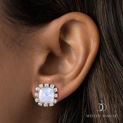 Moonstone Earrings - Gaia
