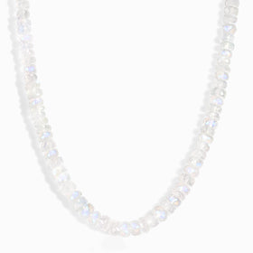 Beads Necklace - Moonstone
