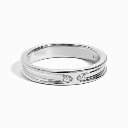 White Zircon Unisex Ring - Individualist