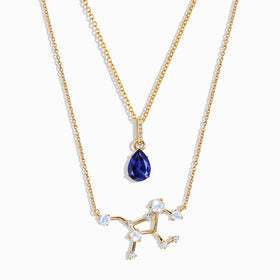 Virgo Zodiac Constellation & Blue Sapphire Sway