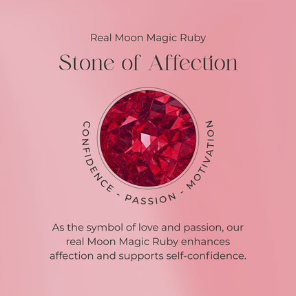 Ruby Diamond Necklace Sway - July Birthstone