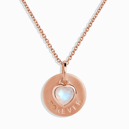 Moonstone Necklace - Heart Ahead Necklace Forever