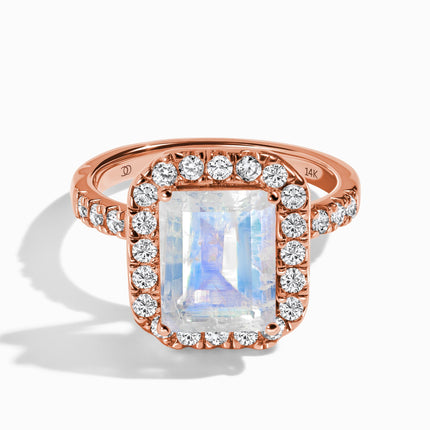Moonstone Lab Diamond Ring - Lush