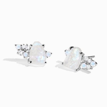 Raw Crystal Earrings - Cosmic Haze