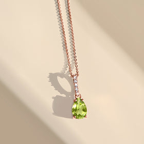 Peridot Necklace Sway - August Birthstone