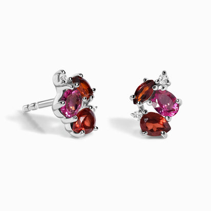Pink Topaz Garnet Earrings - Orion – Moon Magic