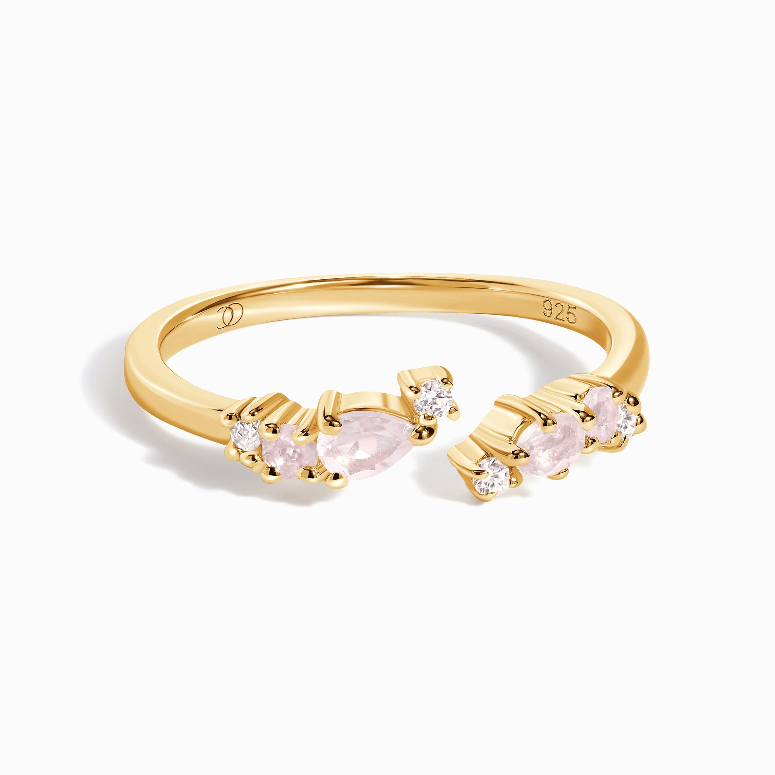 Adjustable Rose Quartz Ring - Flourish – Moon Magic