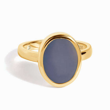 Crystal Ring - Enfolded Grey Agate