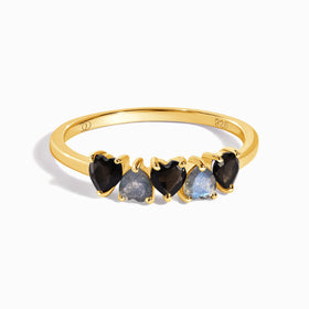 Black Obsidian Labradorite Ring - Crush On You