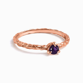 Amethyst Dainty Ring - Dream