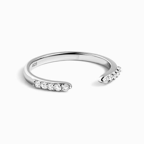 White Zircon Ring - Twinkling Band