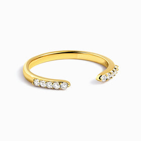 White Zircon Ring - Twinkling Band