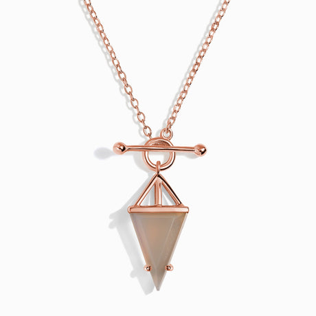 Grey Agate Necklace - Heroine T-Lock