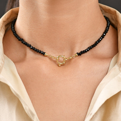 Black Obsidian Beads Necklace - Soul Anchor