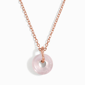 Rose Quartz Necklace - Aluna