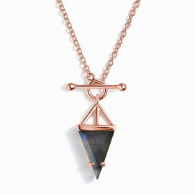 Labradorite Necklace - Heroine T-Lock