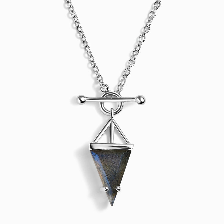 Labradorite Necklace - Heroine T-Lock – Moon Magic