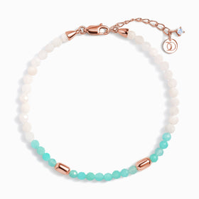 Amazonite White Moonstone Beads Bracelet - Untamed