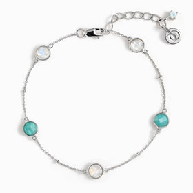 Moonstone Amazonite Bracelet - Inner Tide