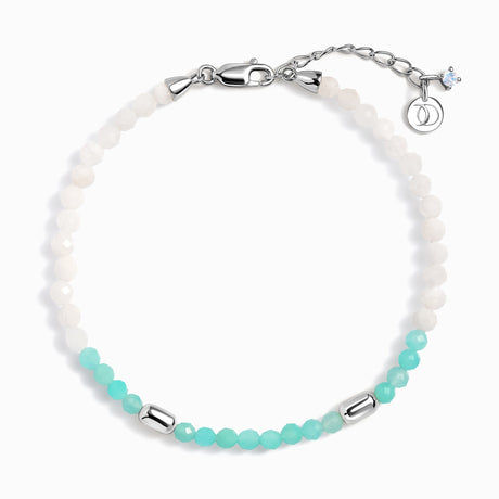 Amazonite White Moonstone Beads Bracelet - Untamed