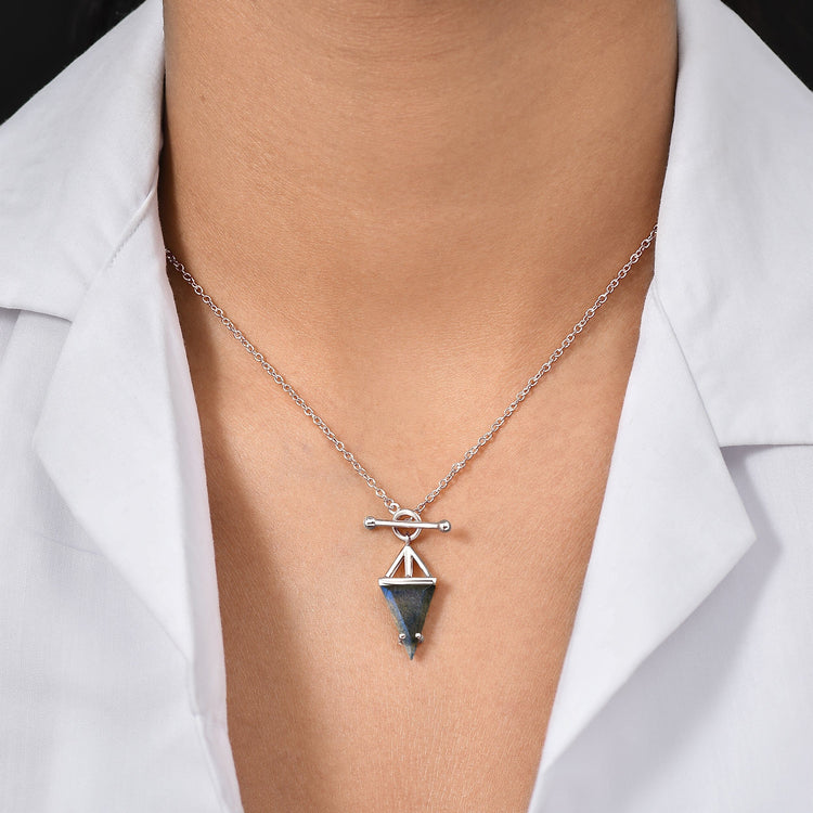 Labradorite Necklace - Heroine T-Lock – Moon Magic