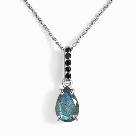 Labradorite Black Spinel Necklace - Sway