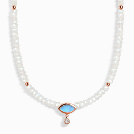 Moonstone Beads Divina Necklace - Ayra