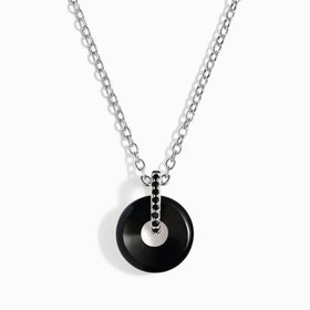 Black Obsidian Black Spinel Necklace - Liora