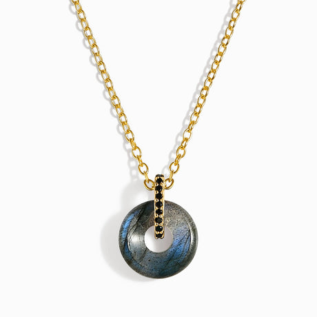 Labradorite Black Spinel Necklace - Liora