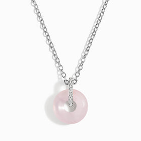Rose Quartz Necklace - Liora
