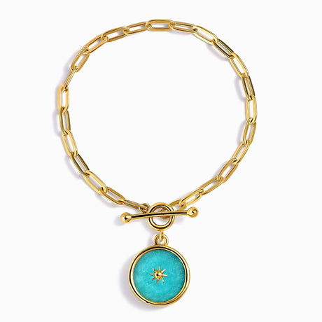 Amazonite Widelink T-Lock Bracelet - Sol