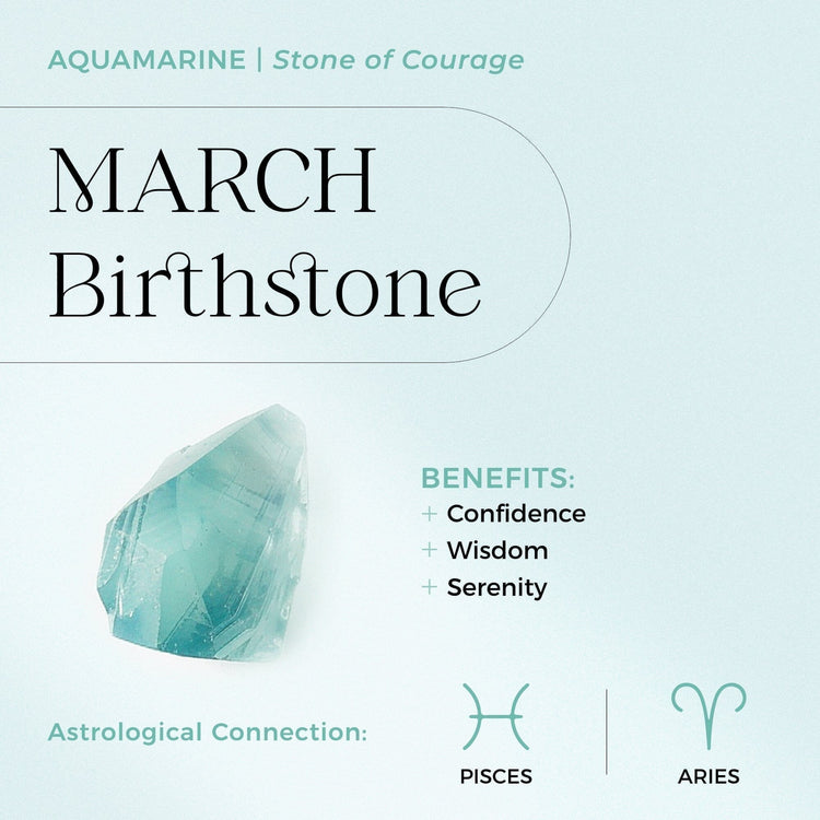 Aquamarine Aries Stone Sign Aries Zodiac March Birthstone