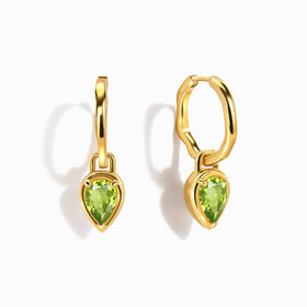 Peridot Talis Hoops - August Birthstone