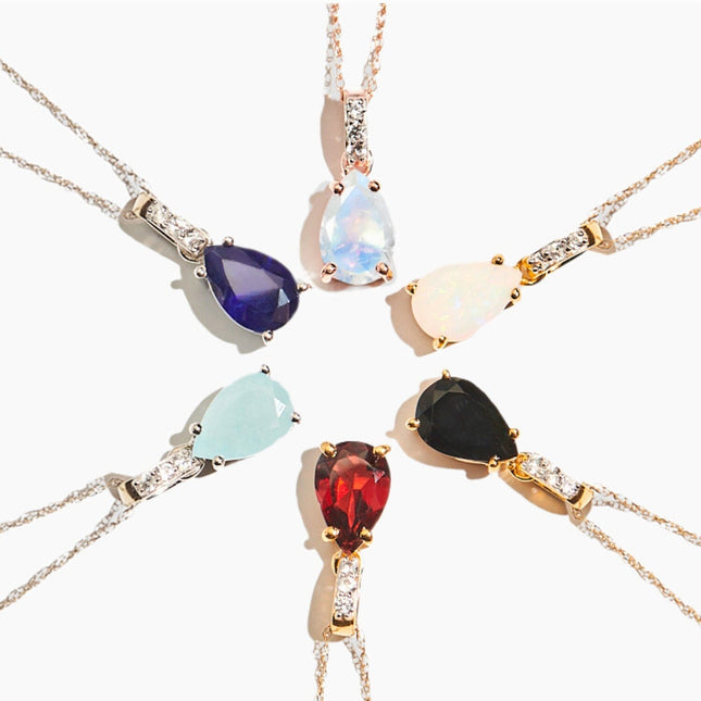 Garnet Necklace Sway January Birthstone – Moon Magic