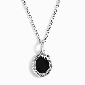 Black Onyx Necklace - Serpent