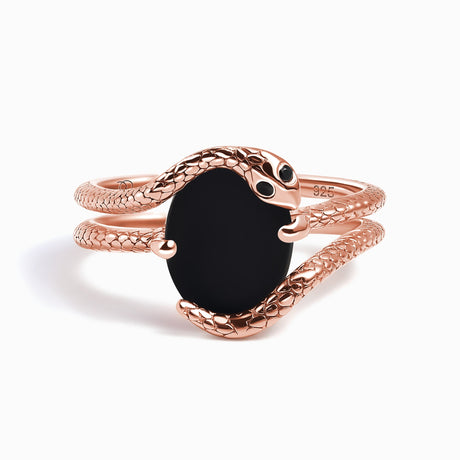 Black Onyx Ring - Serpent of Release