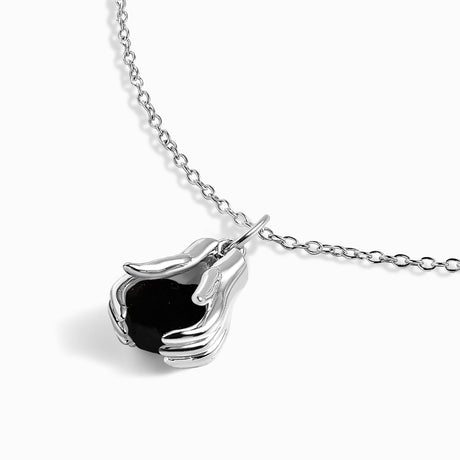 Black Obsidian Necklace - Hands of Protection
