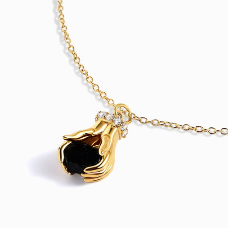 Black Obsidian Necklace - Hold The Energy - Strength