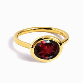 Garnet Skin Touch Ring - Feel the Passion