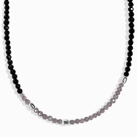 Labradorite Black Obsidian Beads Necklace - Untamed