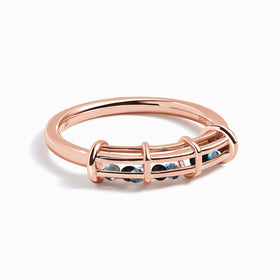 Labradorite Black Obsidian Fidget Ring - Motion Medicine