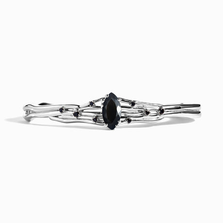 Black Obsidian Black Spinel Cuff  - Radiance