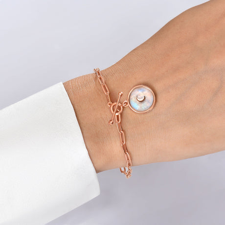 Moonstone Widelink T-Lock Bracelet - Dream
