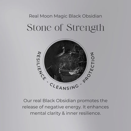 Raw Crystal Charm - Black Obsidian