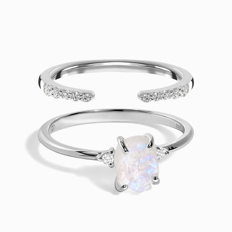 Petite Raw Allure Ring & Twinkling Band