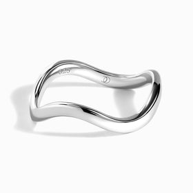 Stackable Ring Band - Waves